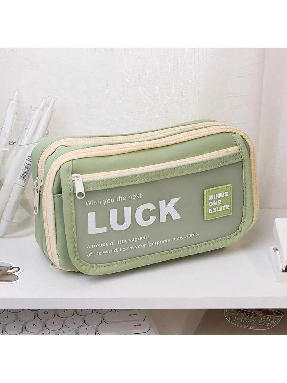 Premium Jumbo Size Flip Open Pencil Box Case - Large Capacity Student School College Stationery Organizer Holder Essential