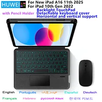 Funda con teclado mágico para iPad A16, 11 pulgadas, 2025, iPad 11. °, funda con soporte para nuevo iPad 11. a 10 a generación, A3354 A3355 A3356