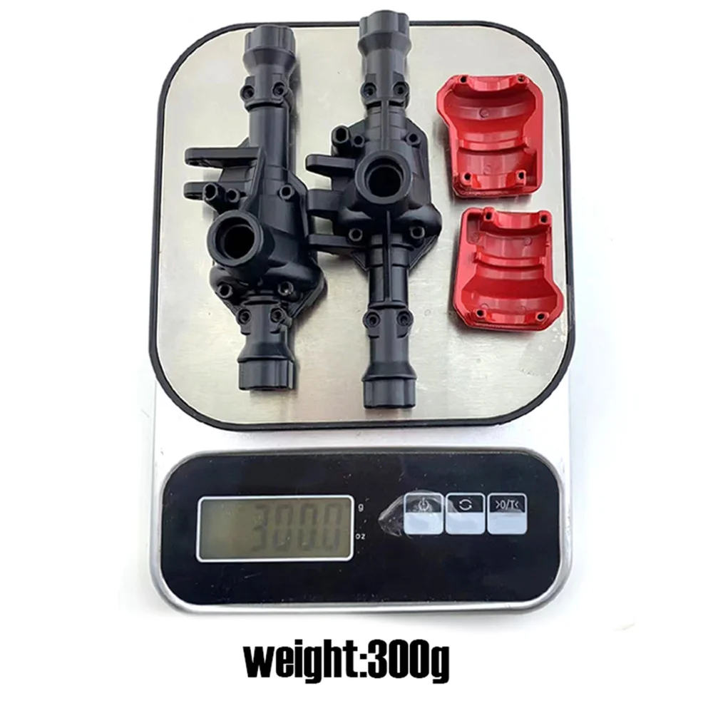 

Metal Front & Rear Axle Shell Axle Housing 300G for Traxxas,Black-ABMW