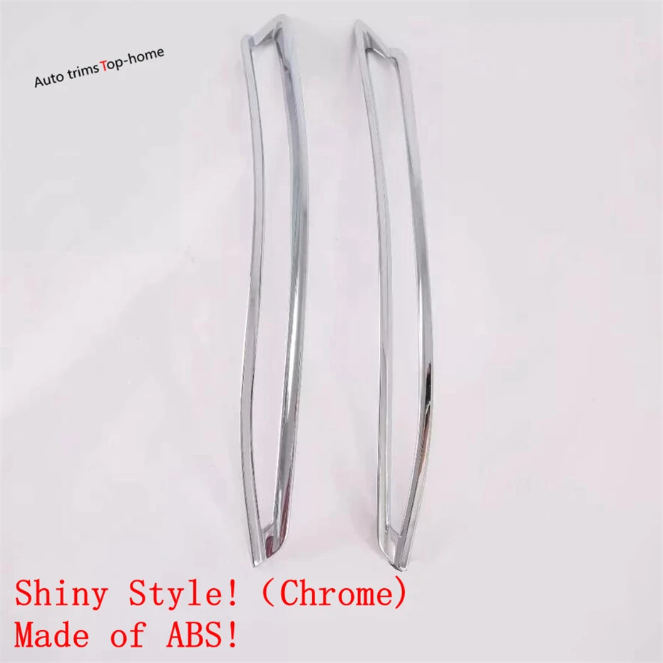 ABS Chrome Rear Trunk Tail Fog Lights Lamp Decoration Frame Cover Trim For Audi Q3 2019 - 2022 Accessories Exterior Kit