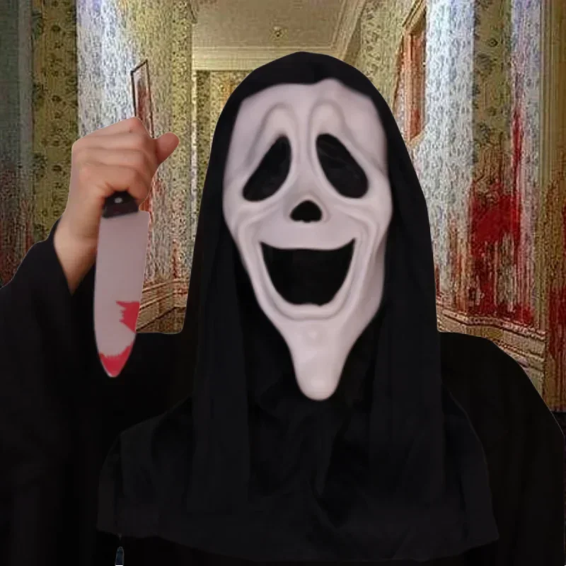 

Realistic Scary Ghost Latex Ghost Mask, Scary Ghost Face Mask, Cosplay Killer, Demon Slayer Halloween Costume