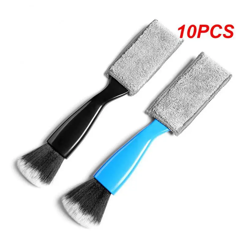 

10PCS Car Cleaning Tools Air Conditioning Air Outlet Cleaning Dust Removal Soft Brush Multifunctional Auto Interior Cleaning