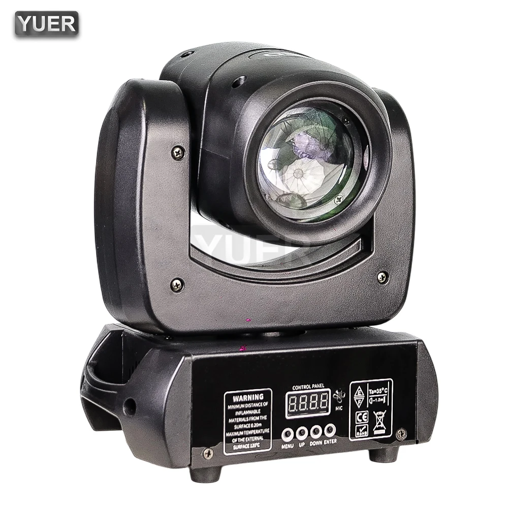 YUER 100W Moving Head Stage Lights Beam Gobo 18 Prisms Dazzling Effect DMX LED Spotlight For Club KTV Disco DJ Party Lighting