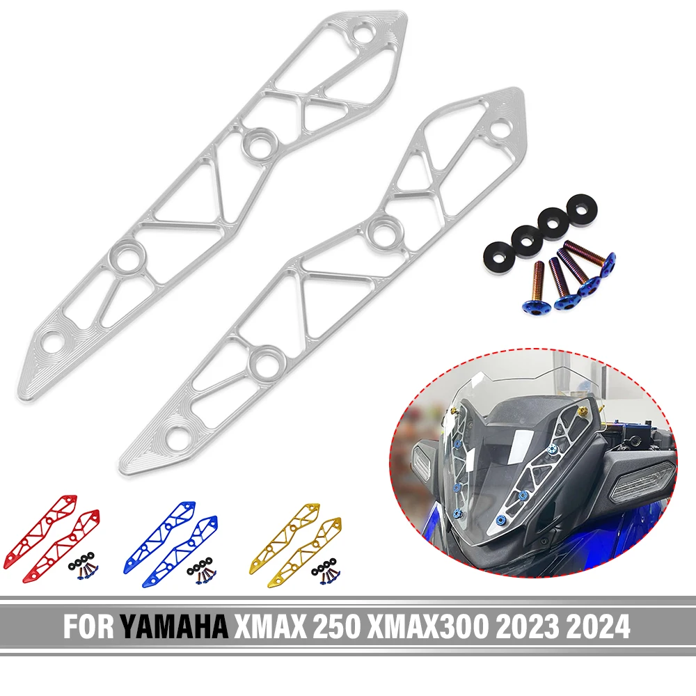 

New Windshield Bracket For Yamaha X-MAX 300 XMAX250 2023 2024 Motorcycle Windscreen Deflectors Bracket Protector Bracket Holder