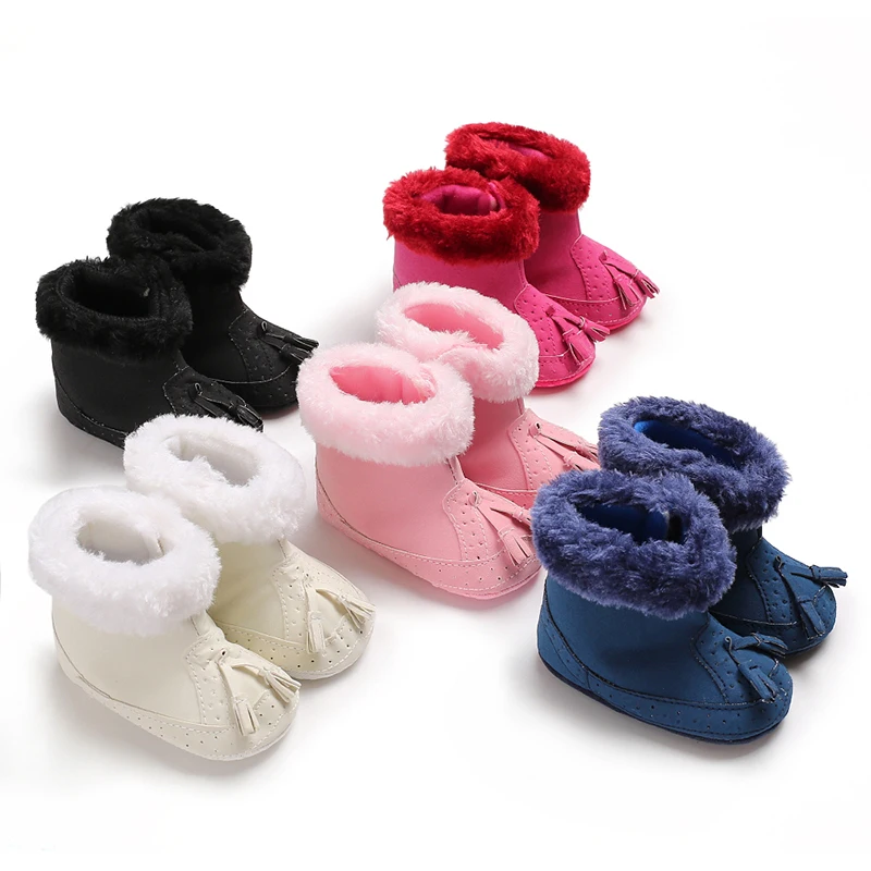 Zapatos Algodón Bebé Recién Nacido Invierno