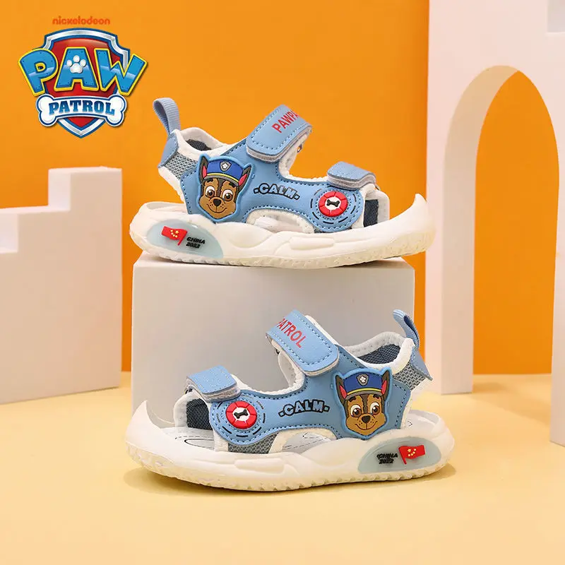 Paw Patrol Chase Summer Kids Sandals ragazzi ragazze scarpe per bambini pantofole morbide antiscivolo Cartoon Hole scarpe da bambino Sandy Beach