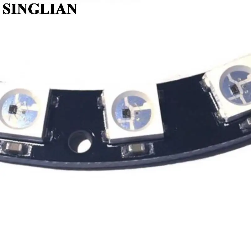 8-Bit WS2812 5050 RGB LED Light Built-in Full Colored Drive Intelligent Development Board Round Ring Module 8 LED Lamp Bead