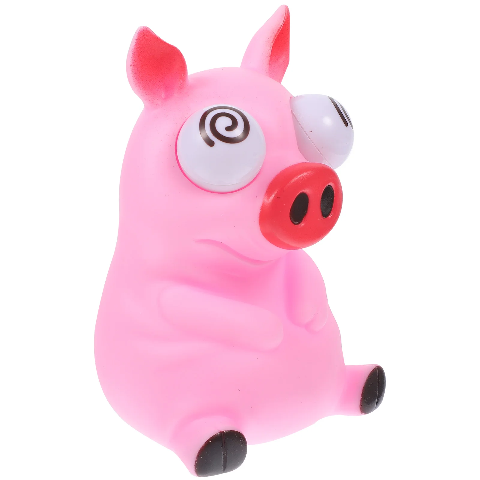 Decompression Toy Staring Pink Pig Vent Squeeze Children's Funny with Eyes (Pink ( )) 1pc Lovely