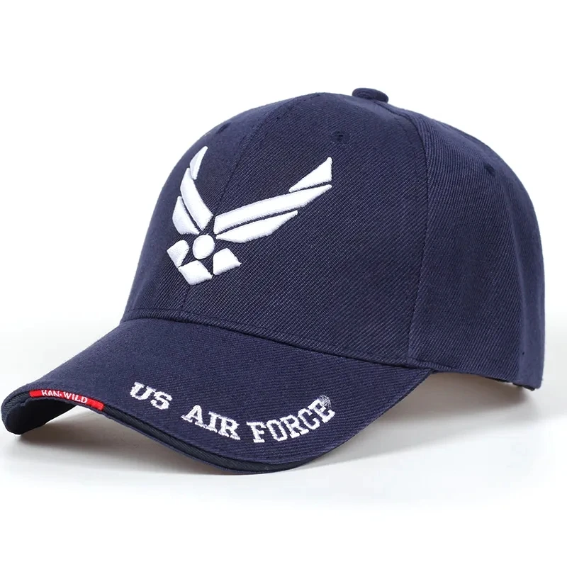 US Air Force V-Mark Embroidery Baseball Caps Spring and Autumn Outdoor Adjustable Casual Hats Sunscreen Hat