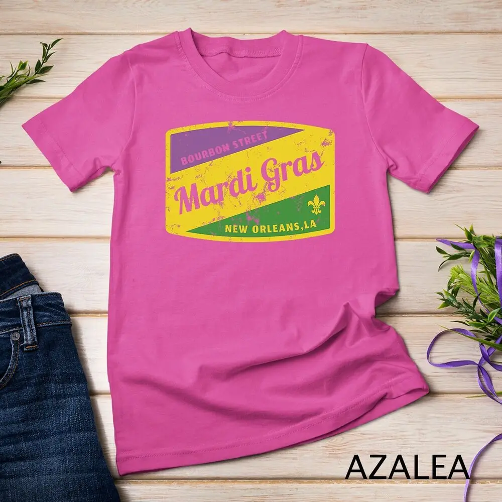 Mardi Gras Bourbon Street & New Orleans Retro Gift T-Shirt Unisex T-shirt