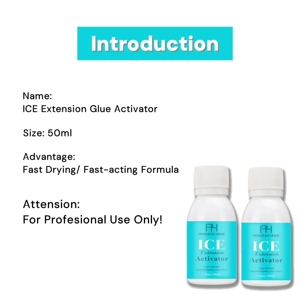 New Products 50ml Ice Hair Extension Glue Gel Activator Kit for Cold Bonding Hair Extensions with Adhesive