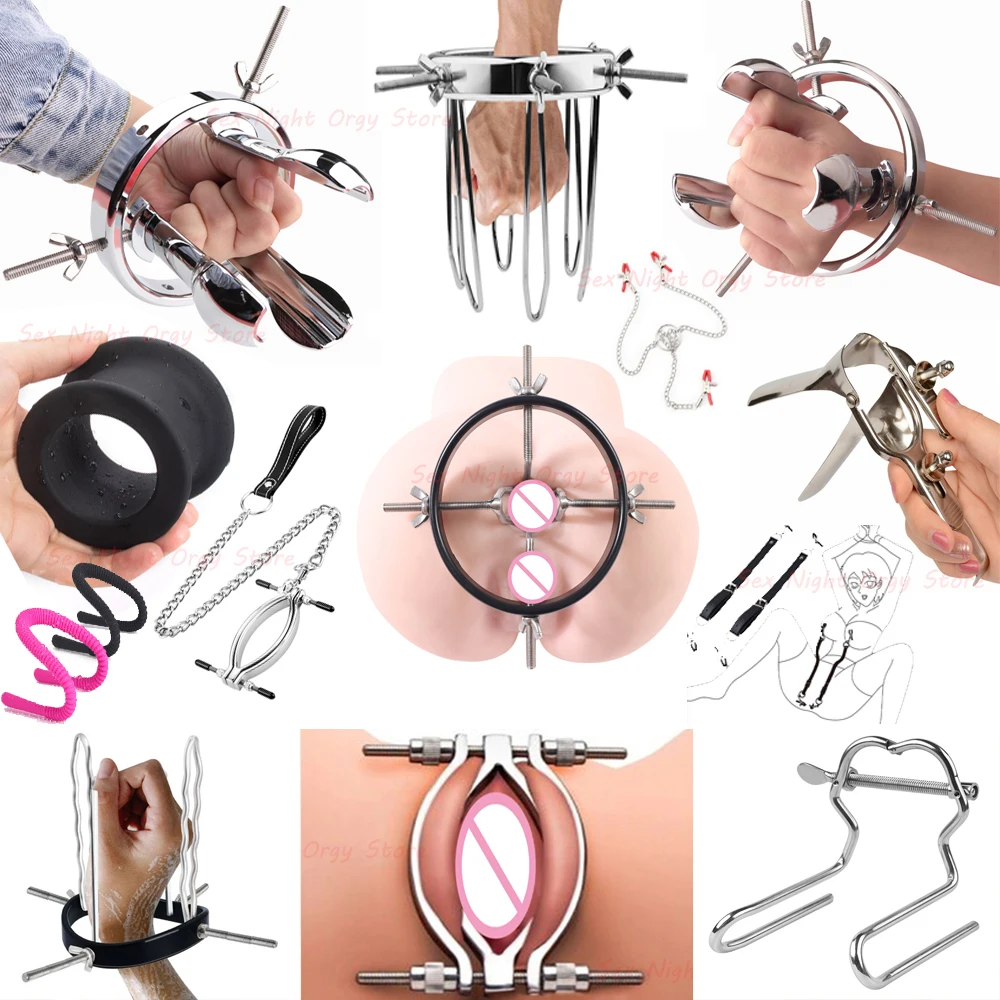 28type Adjustable Huge Anal Speculum Expander Big Buttplug BDSM Toy For Men/Women/Couple/Gay Sex Vaginal Anus Dilator Labia Clip