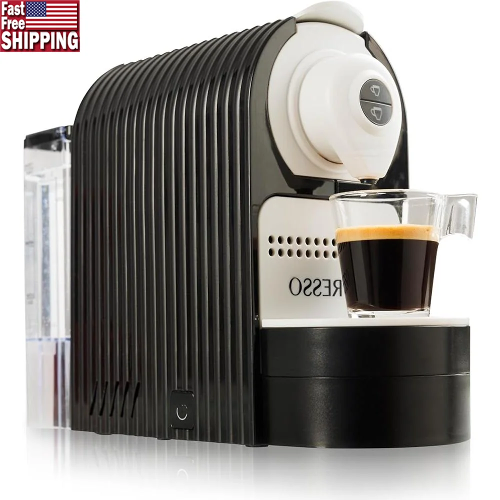 Mini cafetera exprés Compatible con Nespresso, máquina de café programable de una sola porción, presión de 19 Bar, ahorro de energía, apagado automático