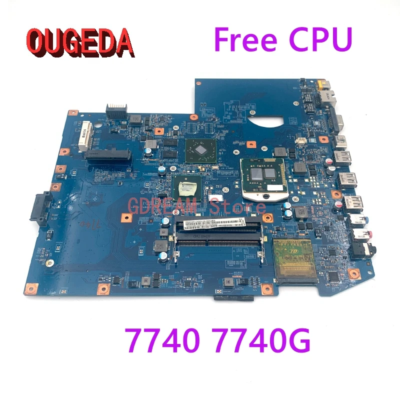 

OUGEDA For Acer aspire 7740 7740G Laptop motherboard DDR3 HD5470 Free cpu JV70-CP MB 48.4GC01.011 MBPNX01001 MainBoard full test