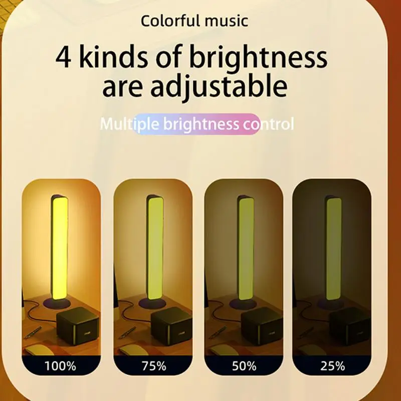 게임 LED 조명 색상 변경 주변 램프 원격 제어 색상 변경 음악 RGB 주변 조명 PC 룸 모니터 책상