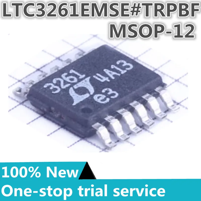 

2-100pcs %New original LTC3261EMSE LTC3261EMSE#PBF LTC3261EMSE#TRPBF silk screen 3261 MSOP-12 DC-DC power chip