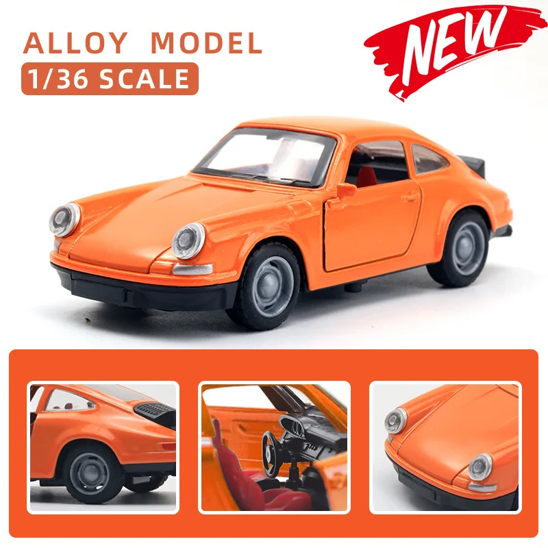 Simulação liga modelo de carro puxar para trás brinquedos infantis porta de carro clássico pode ser aberta