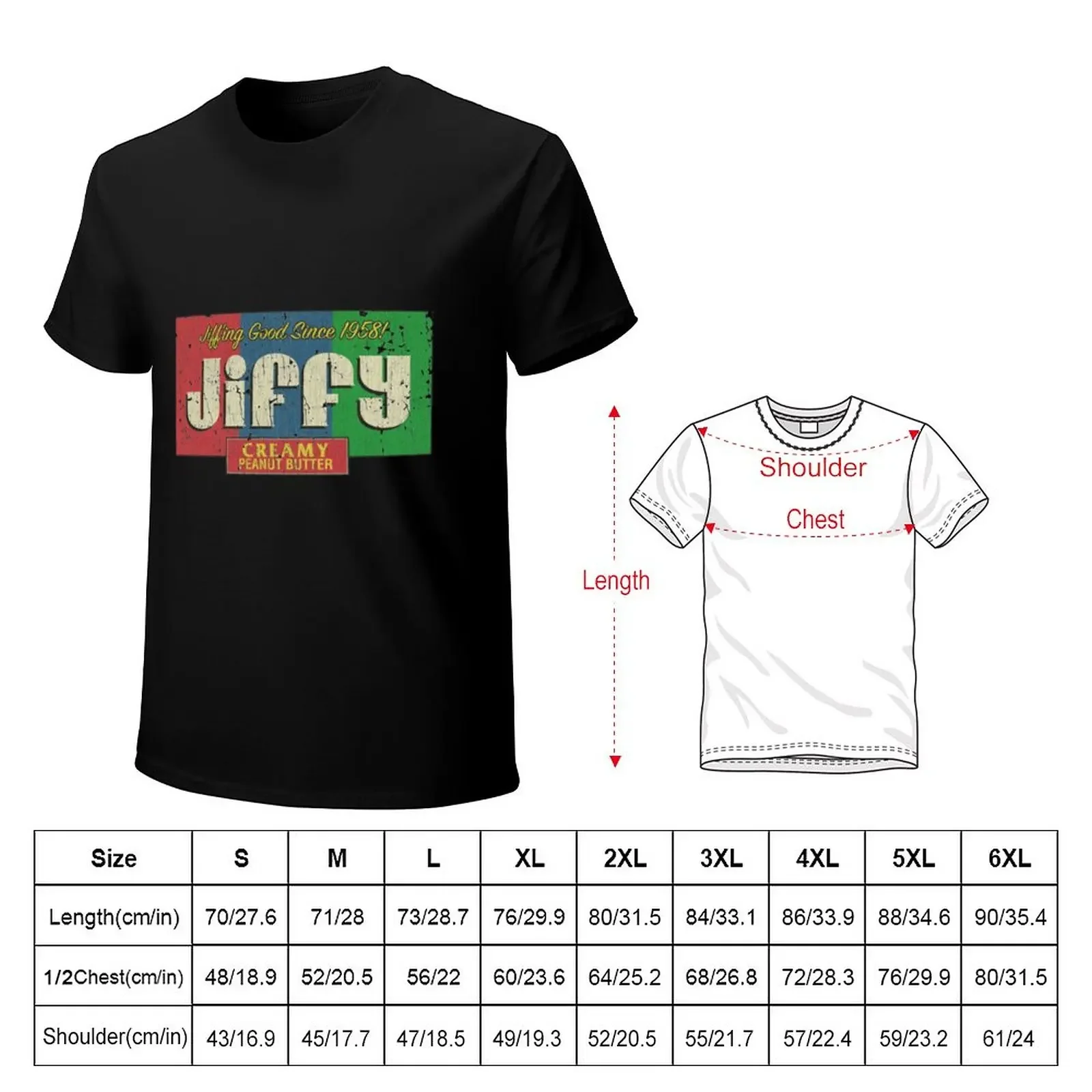 Mandela Effect Jiffy Peanut Butter 1958 T-Shirt cute clothes graphics heavyweights mens graphic t-shirts hip hop