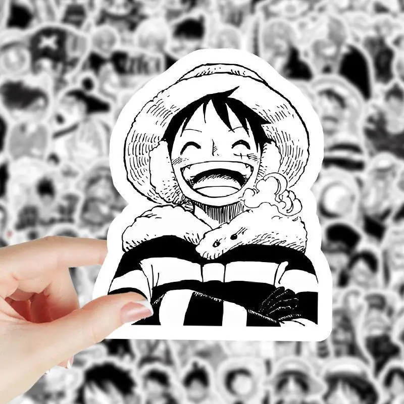 One Piece Monkey·D·Luffy filme mercadoria dos desenhos animados adesivos casos de telefone notebook adesivos decorativos de alta qualidade presente atacado