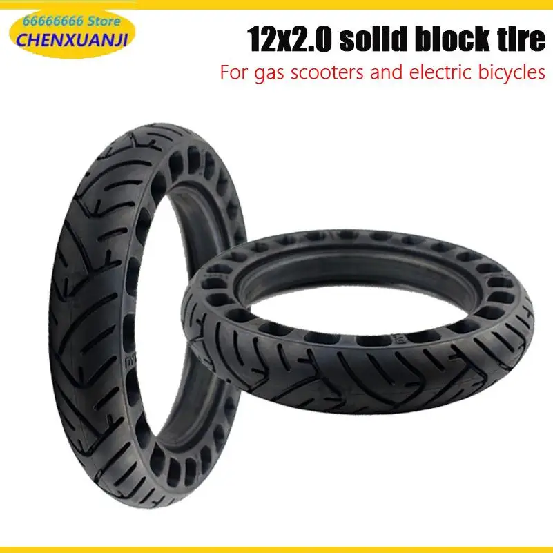 Good quality 12x2.0 Honeycomb Solid wheel Tire for 12 inch Hoverboard Self Balancing Electric Scooter Spare Parts 12x2.125 tyre