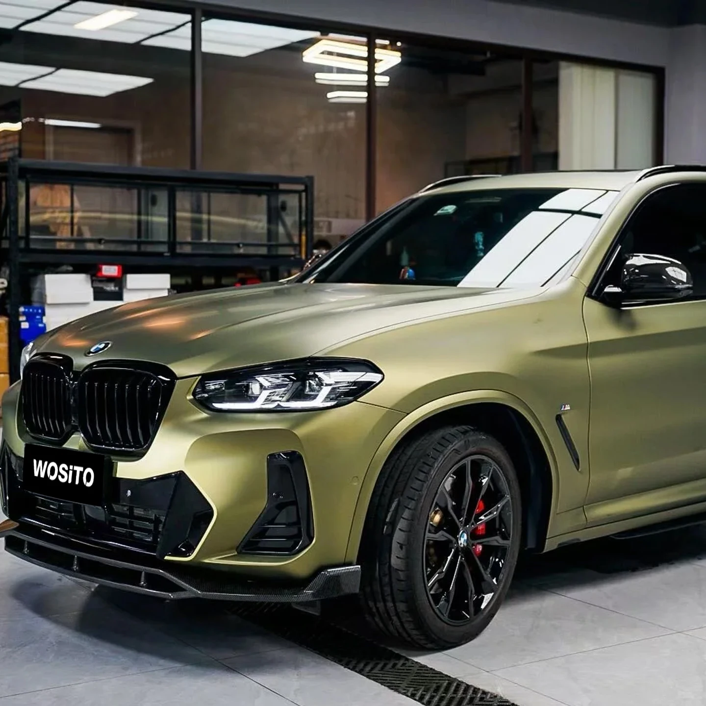 PET Satin Lightning Green Car Wrap Film Matte Vinyl Roll Full Body Automotive Styling Scratch Resistant OEM Factory