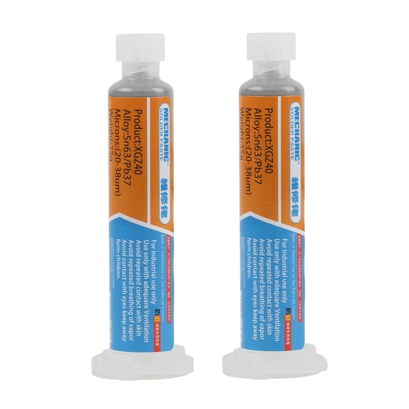 5PCS/Lot 100% Hong Kong MECHANIC BGA Solder Flux Paste Soldering Tin Cream Sn63/Pb37 25-45um XG-40