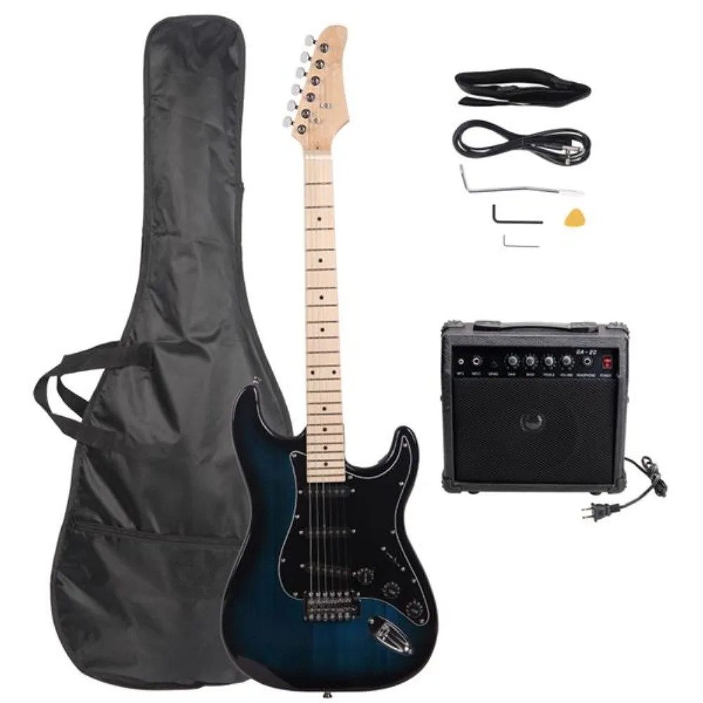 

Stylish Electric Guitar, Black Pickguard, Dark Blue, Musical Instruments, Stringed Instruments, Guitar