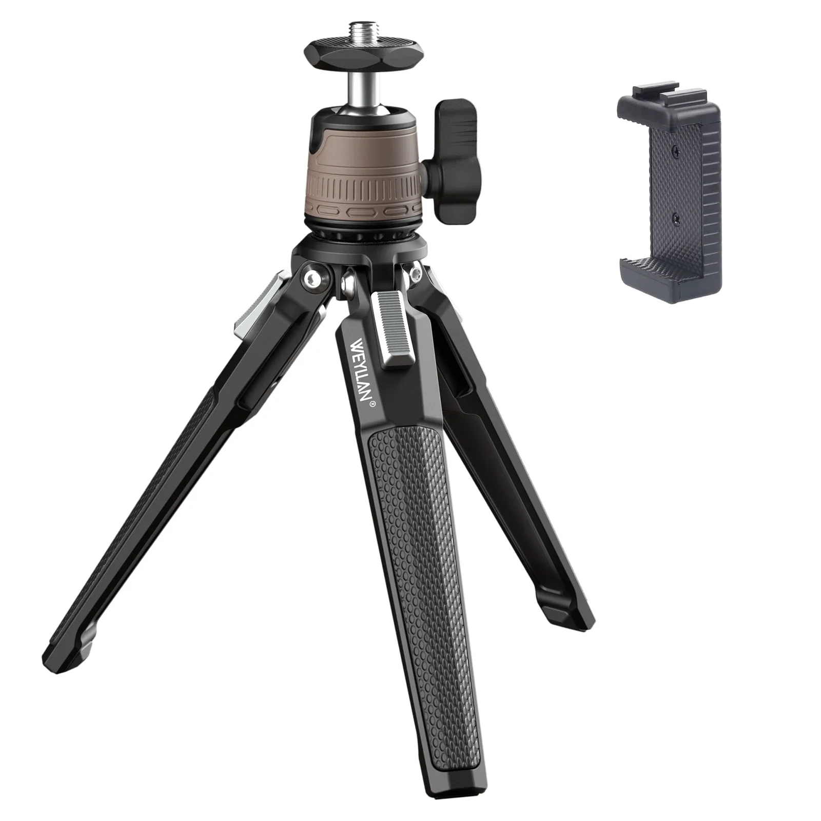 

Mini Tripod Full Metal Selfie Stick Desktop Tripod Max Load 3kg Portable Stand Holder for GoPro Camera iPhone Xiaomi Huawei