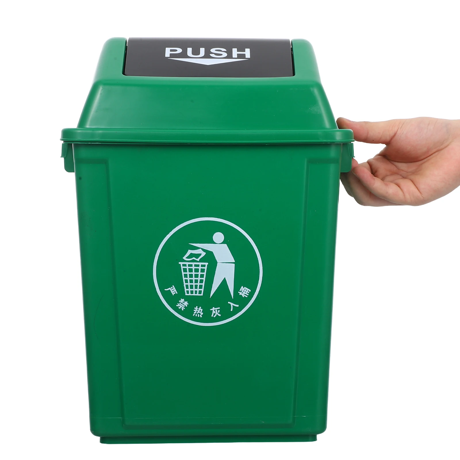

10L Lid Kitchen Home Office Recycling Plastic Waste Container Commercial Use Dual Purpose Easy Clean Modern Design Swing Top