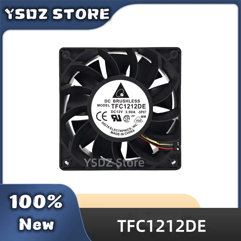 TFC1212DE 2/3/4-wire DC12V 3.90A 120*120*38MM For Delta New Original Cooling fan Fast Shipping