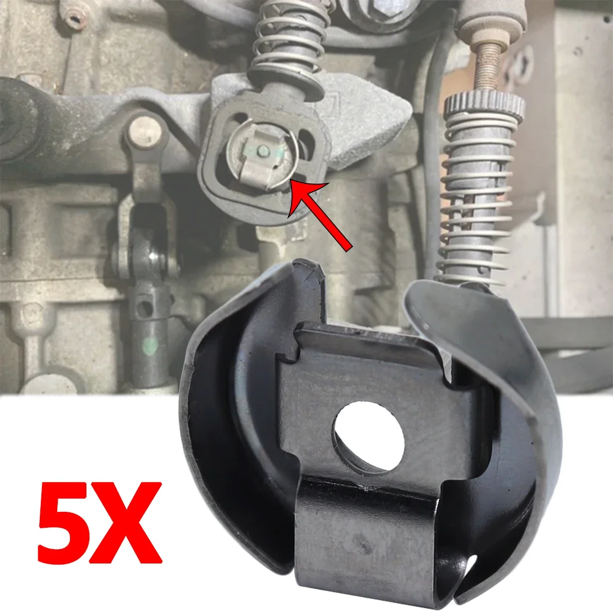 

5Pcs Lock Washer Retaining Clip For Audi A1 A2 A3 Q2 Q3 Bowden Gear Selector Wiring Cable Connector Shift Linkage End Fastener