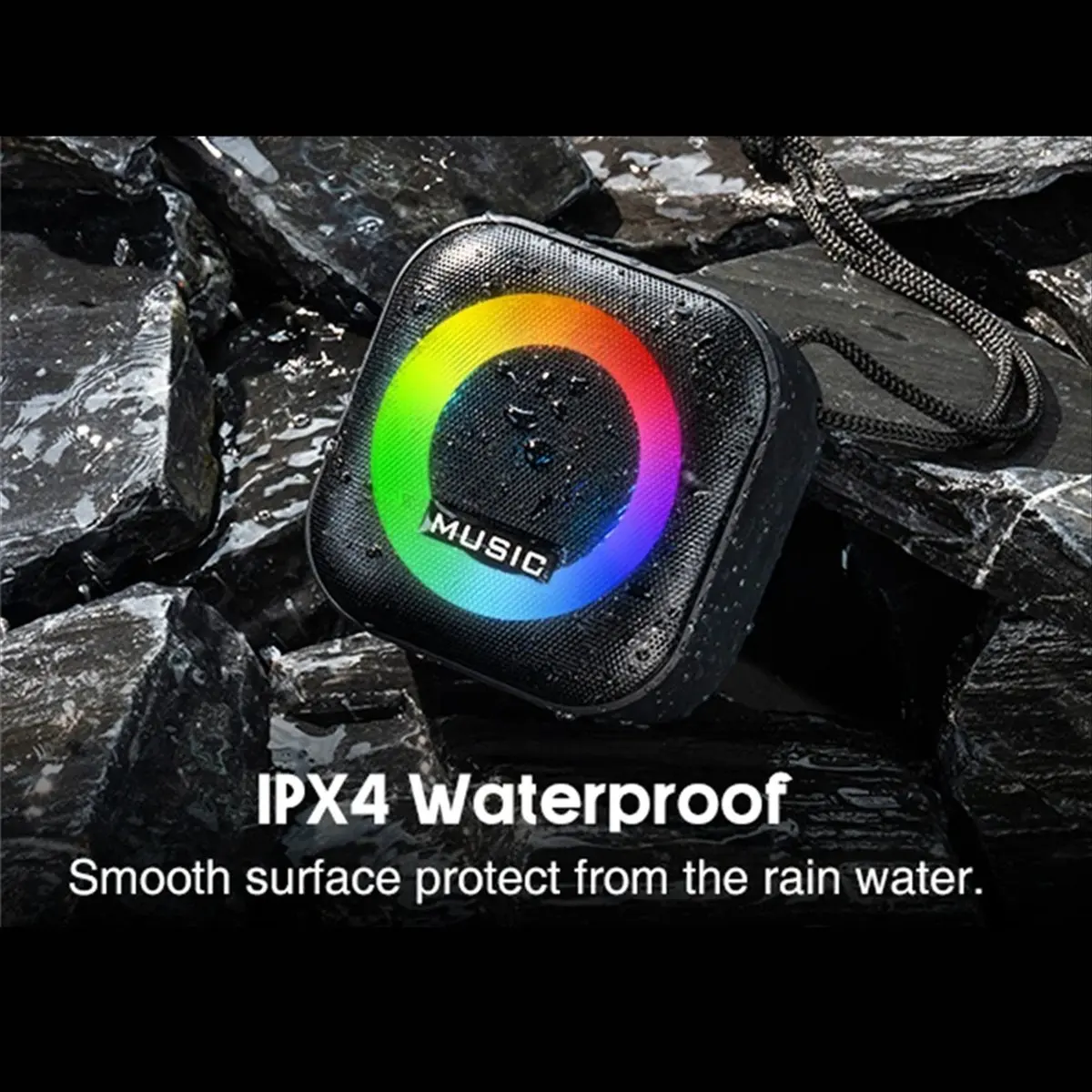 

Портативная Bluetooth-колонка B16C с RGB-подсветкой, водонепроницаемая, беспроводная, с сабвуфером, стереозвуком, TWS, для путешествий
