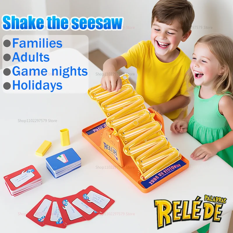 

НОВЫЕ захватывающие качели-качалки Tilt N Shout Настольные игры Забавные семейные настольные игры Головоломки Битва Викторина Многопользовательские игроки Игра для вечеринок