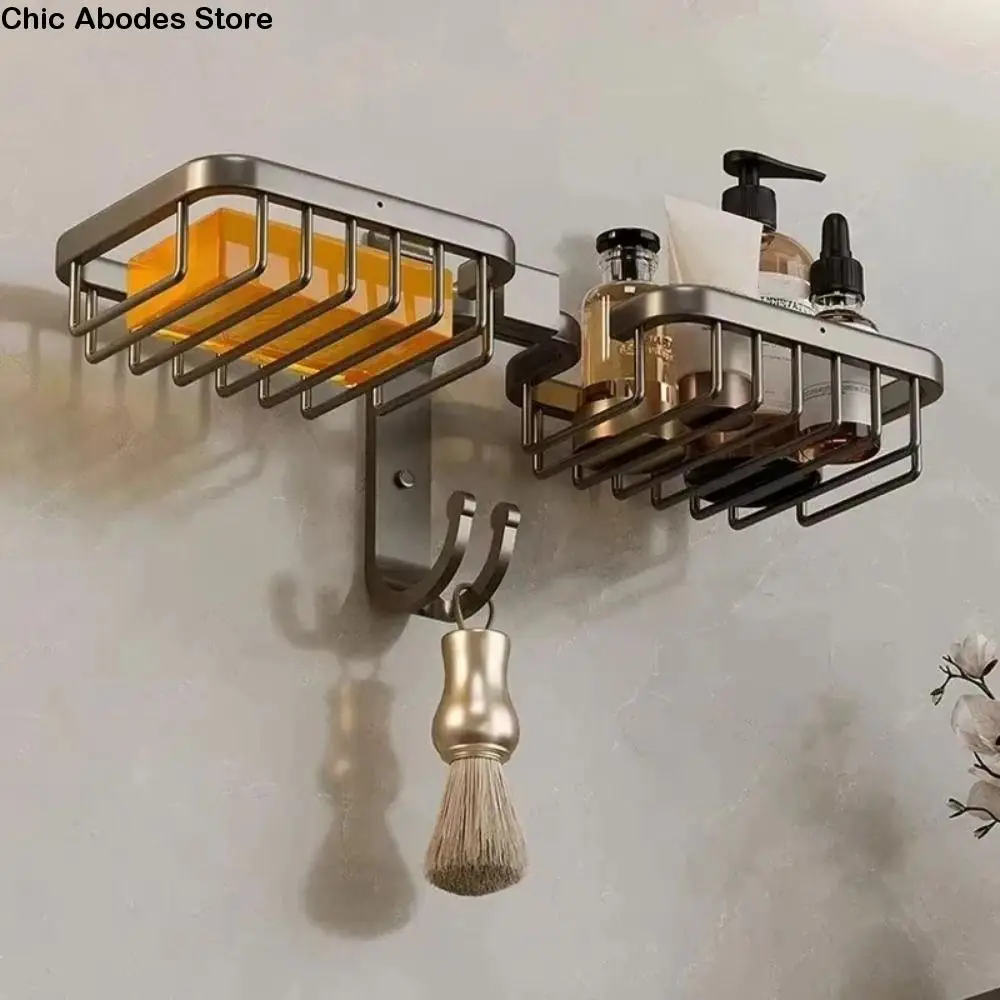 

Алюминиевая настенная мыльница, самоклеящаяся со сливом воды, сливная коробка для мыла, нержавеющий лоток для хранения мыла без перфорации, кухня