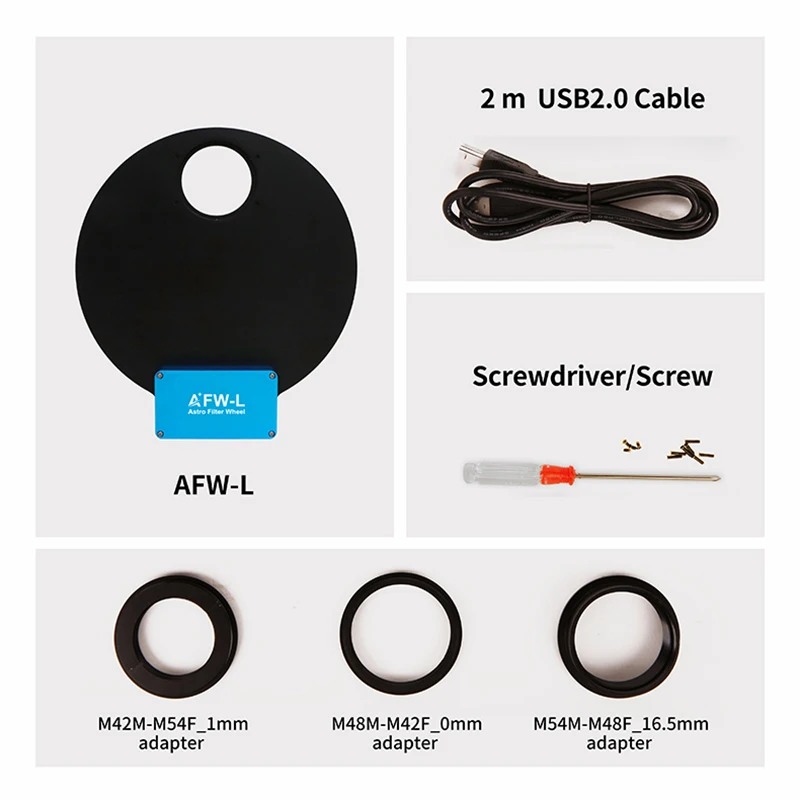 

ToupTek Afw large L Electric Filter Wheel 7x2 Inch Astronomical Telescope Accessories