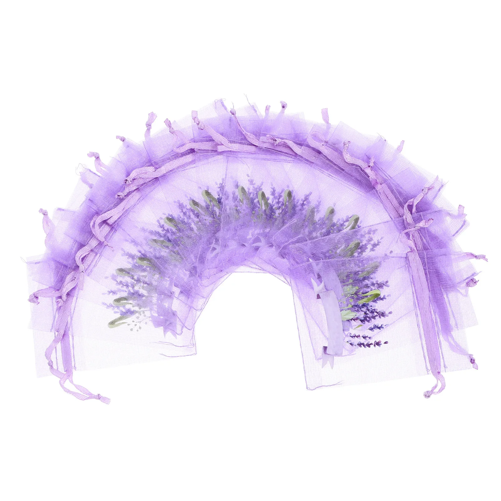 

20pcs Empty Mesh Sachet Bags Drawstring Closure For Lavender Jewelry Storage Multipurpose Aromatic Organizer Drawer Car