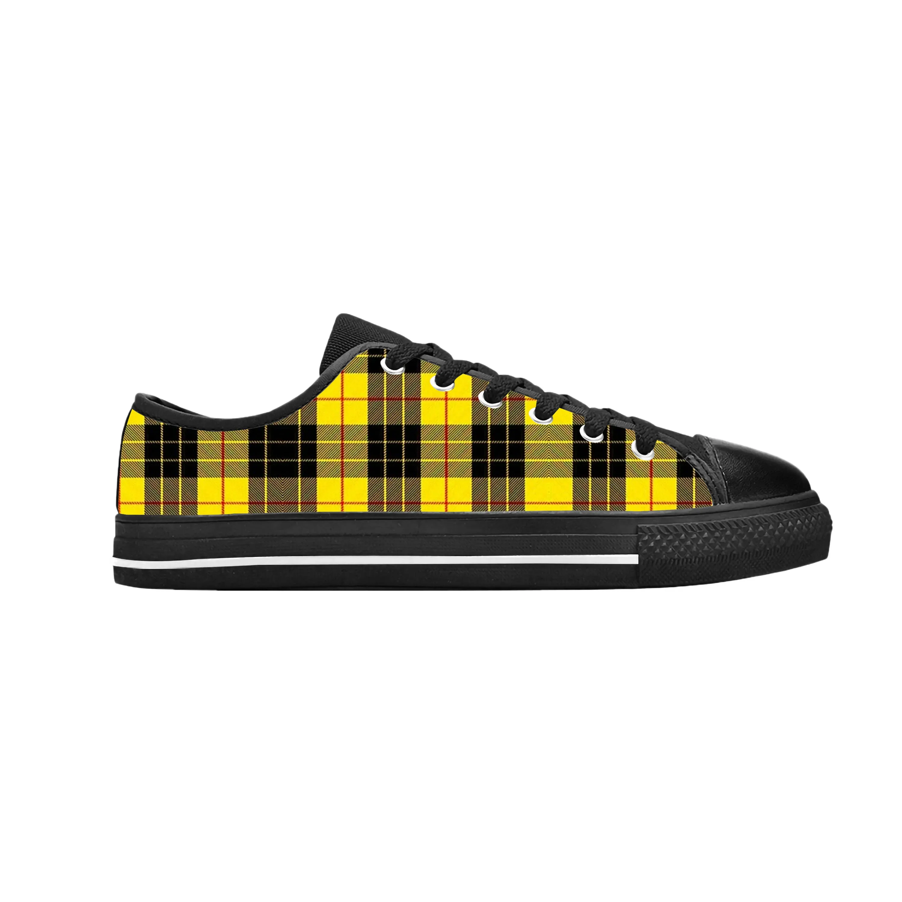 Macleod Schotse Stewart Clan Tartan Plaid Oude Casual Stoffen Schoenen Lage Top Comfortabel Ademend 3d Print Heren Dames Sneakers