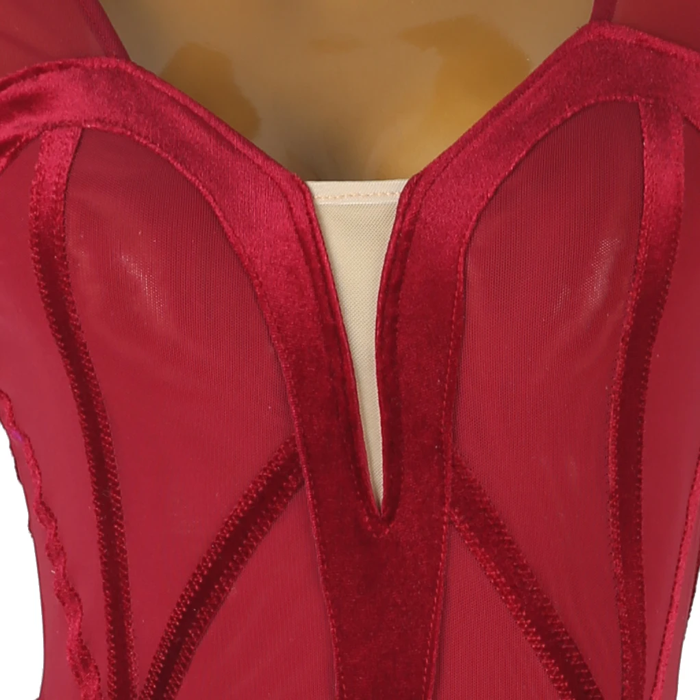 

New Latin Dance Competition Performance Dress Practice Dress Adult Customized Red Tassel Embroidered Dance Dress