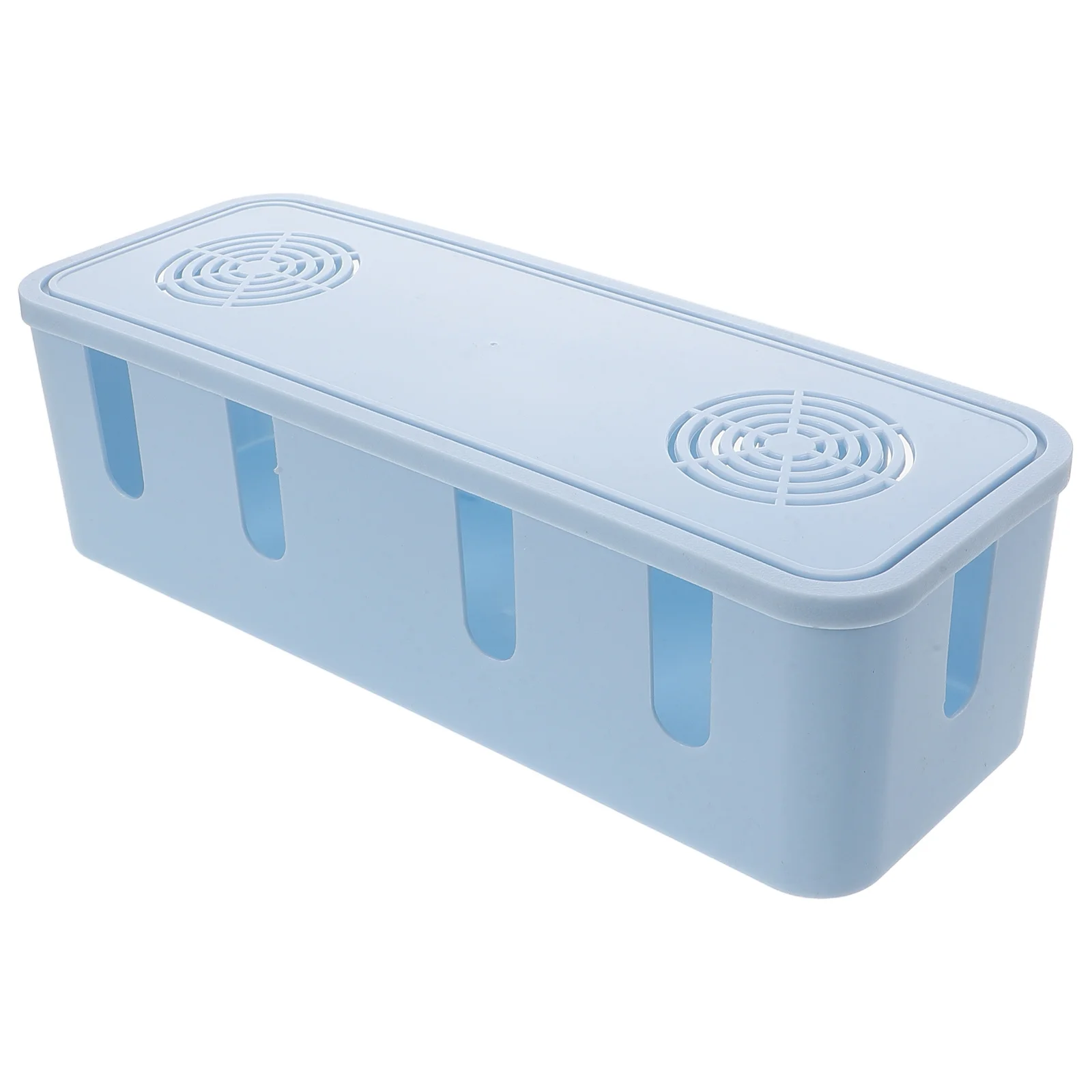 

Cord Storage Organizer Box Efficient Desktop Cable Management Container for Power Strips Chargers Power Outlet