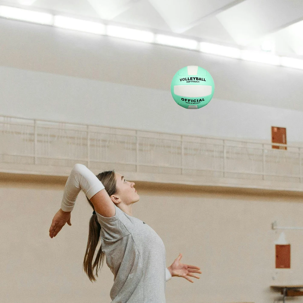 2 szt. Miękkie piłki do siatkówki rozmiar 5 do treningów halowych i zawodów, wytrzymały gruby materiał, żywe kolory, komfortowy uchwyt, piłka sportowa