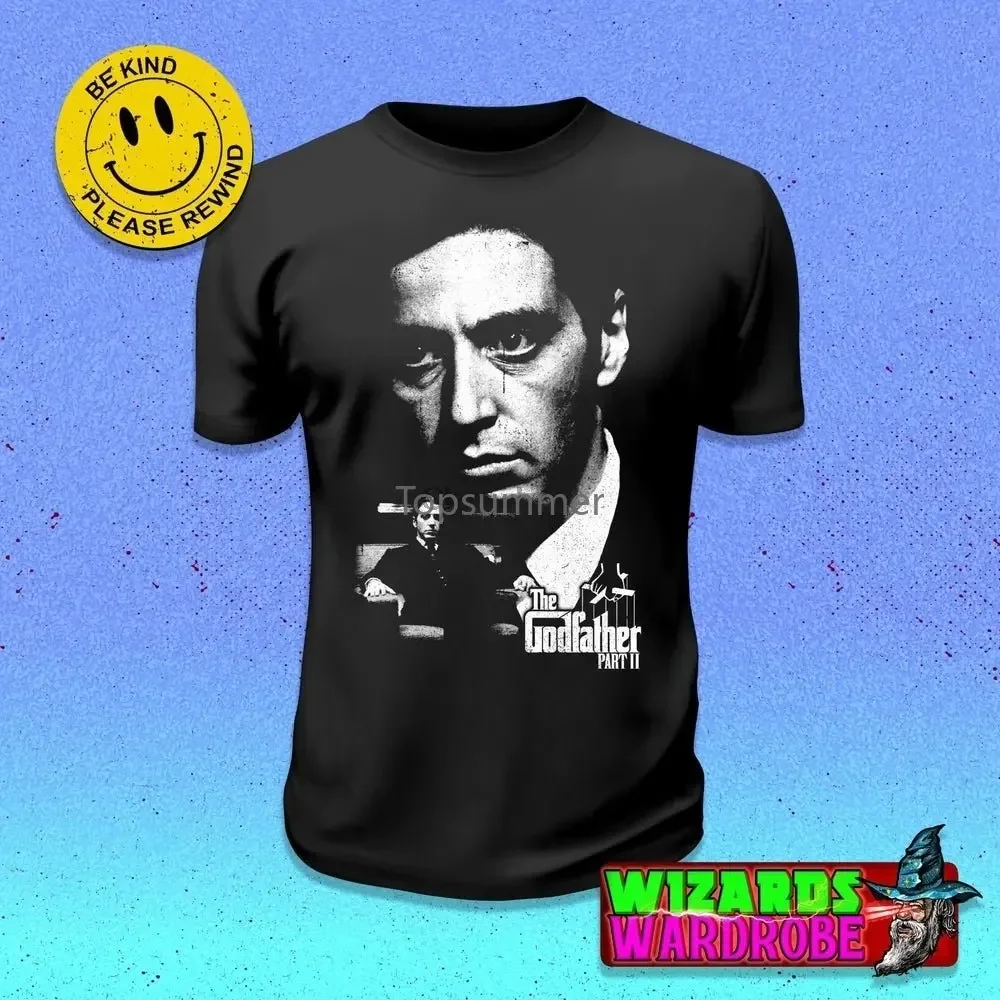 

Godfather Part 2 Michael Corleone Al Pacino Robert Deniro Gangster Mobster Mafia Movie 5.3 Oz. T Shirt