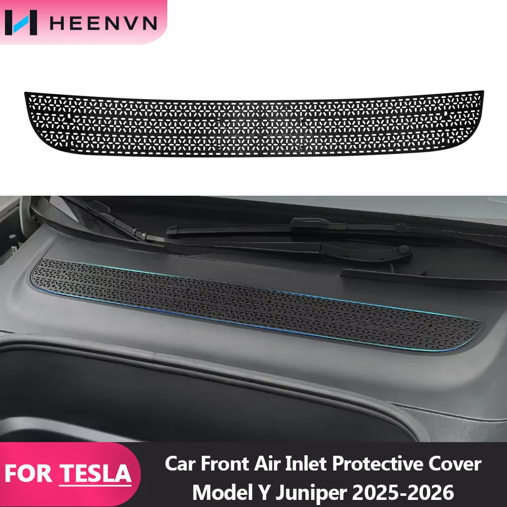 HEENVN Air Inlet Protective Cover for Tesla Model Y Anti-Insect Anti-Fouling Front Air Conditioning Net Juniper Launch 25-26