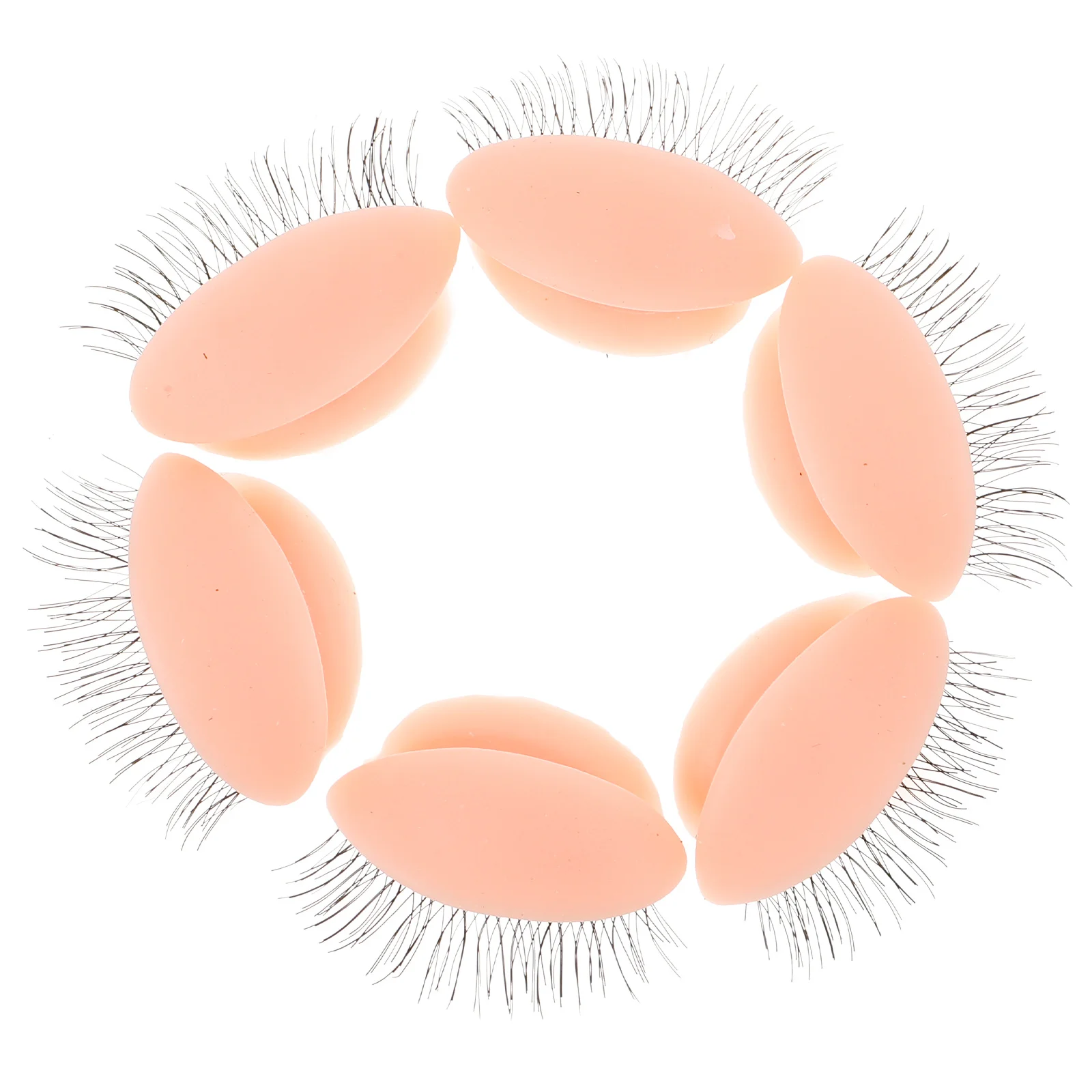 Removable Realistic Silicone Eyelid For Eyelash Extension Practice Replacement Lash Practice Eyelids Makeup Training Tool