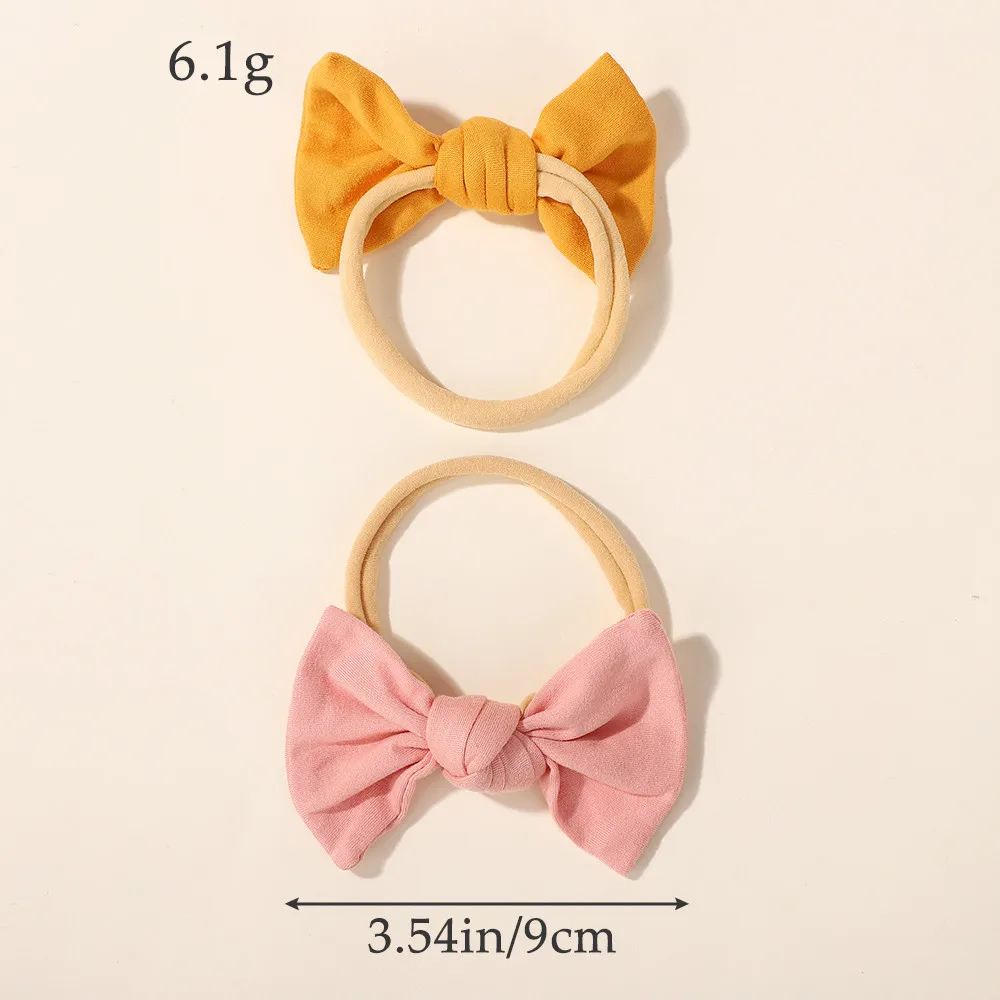 30 قطعة لون عشوائي الانحناء عقال لطفلة لطيف اليدوية محبوك Bowknot الأطفال العلاقات الشعر أغطية الرأس الطفل إكسسوارات الشعر