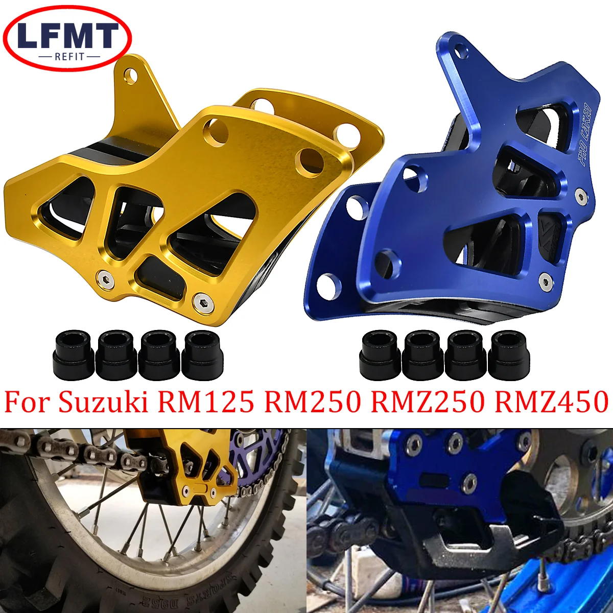 Off-road motorcycle CNC chain guide For Suzuki RM 250 Z250 Z450 Z450Z Z400SM RM125 RM250 RMZ250 RMZ450 RMZ450Z DRZ400SM