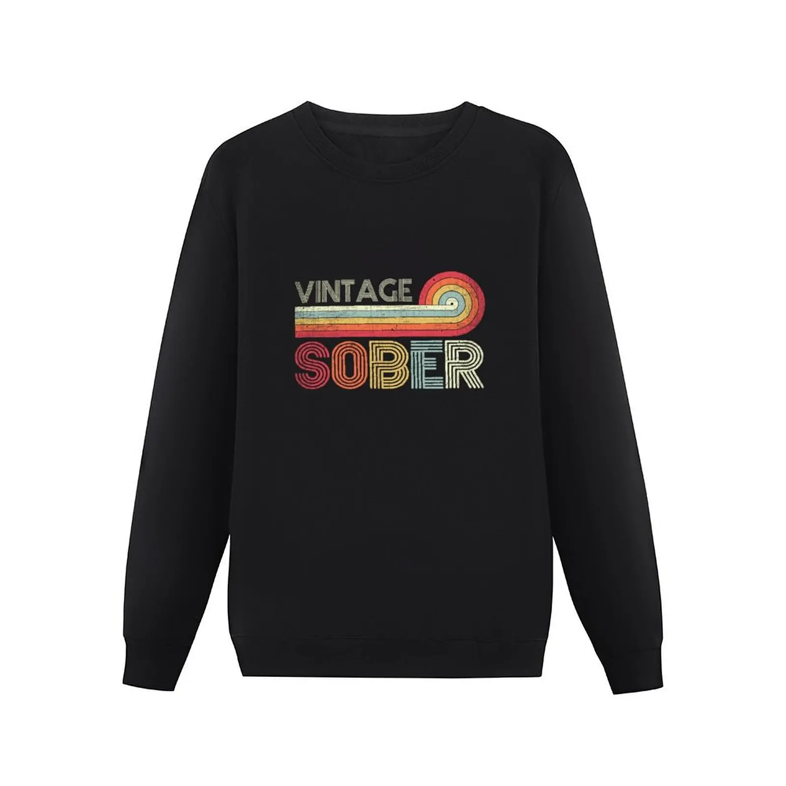 Vintage Sober - AA NA Recovery Sobriety Pullover Hoodie mens designer clothes autumn jacket men hooded sweatshirt