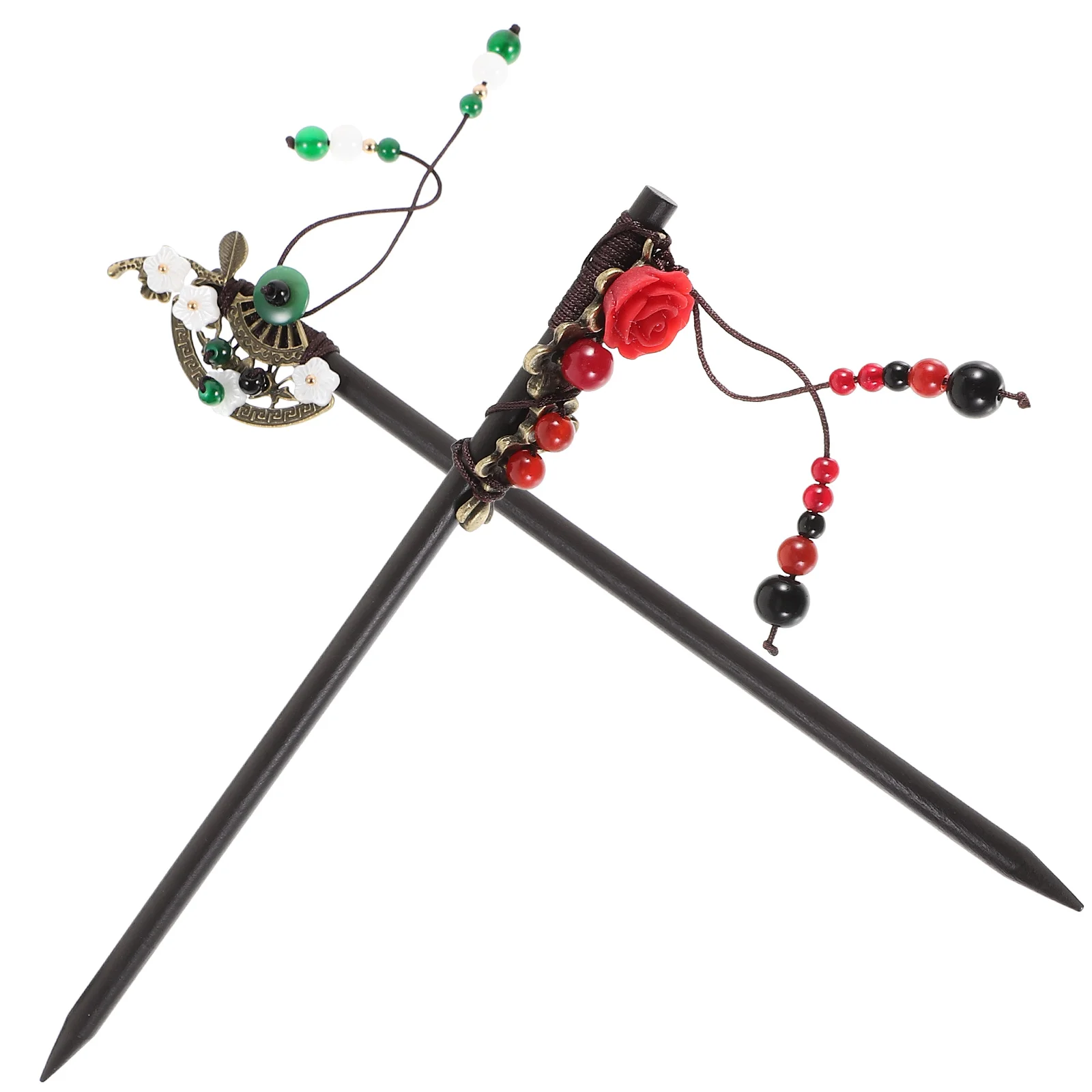 

2Pcs AncientStyleHairpin Headdress RetroCharmingAccessories Hair Tying Hair Stick GirlsWomen HairTyingStick Headdress