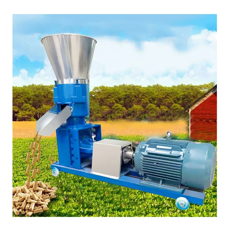 Pelletizing chicken feed pellet making machine for livestock feed processing pelet