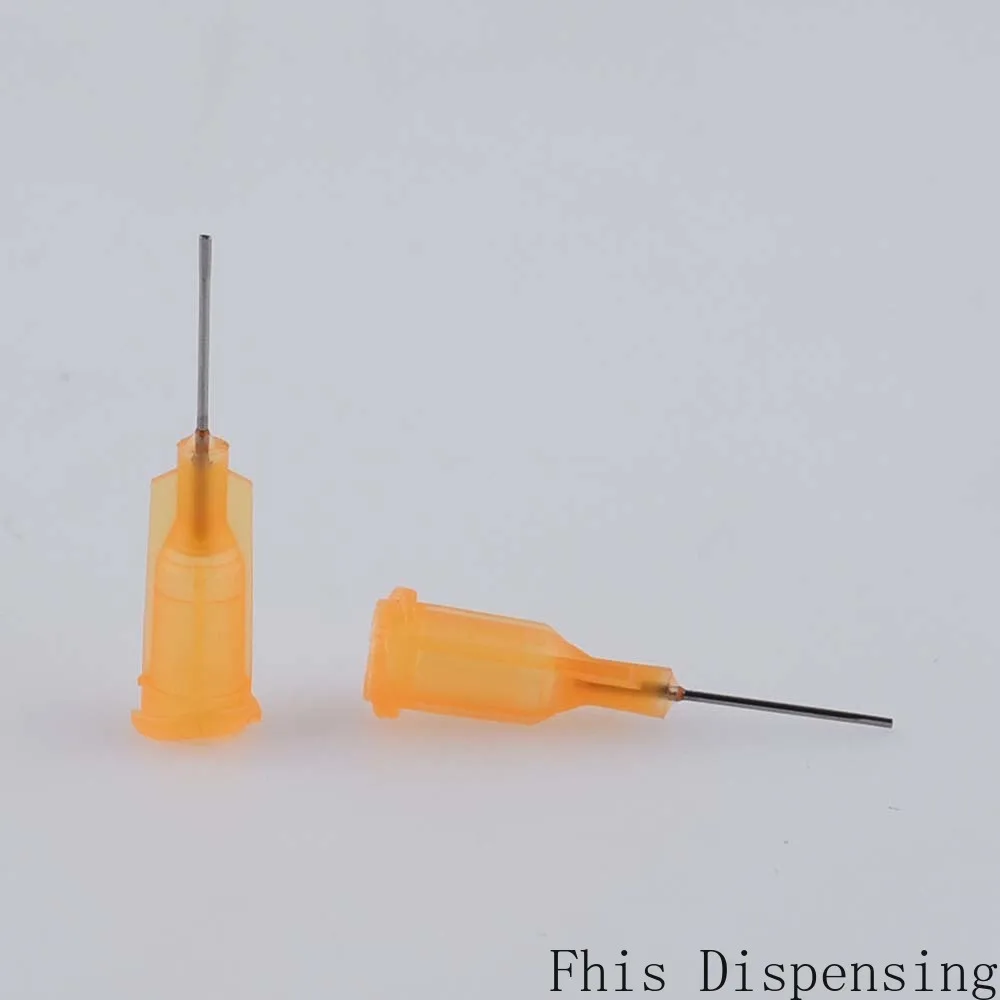 Pack Of 100แบน0.5 "ความยาวท่อ Dispensing เข็ม23G