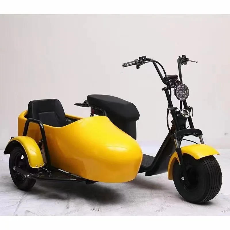 Electric bicycle bucket/bicycle side three-wheel bucket/separate side bucket and chassis tie rod and side wheel